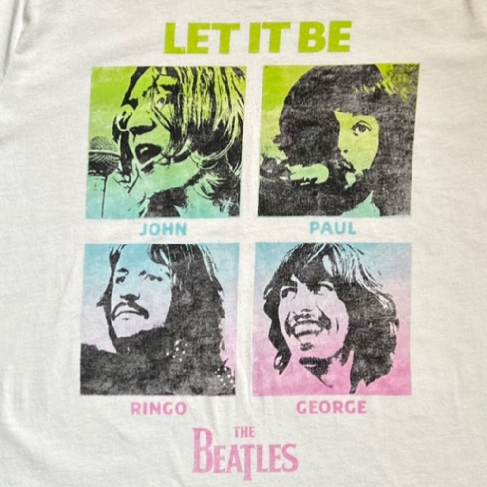 “Let It Be” - Beatles T-Shirt Cream - Size - XXL - Picture 3 of 6